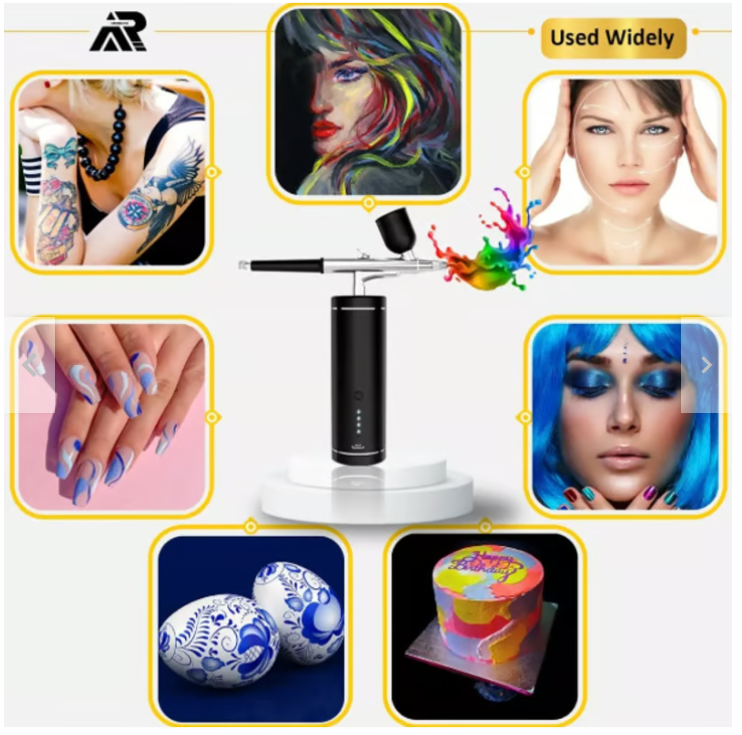 Miniatura 1 de KIT DE AERÓGRAFO INALÁMBRICO RECARGABLE